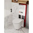 Комплект 3 в 1 инсталляция Enio Profi EN7050050 693279 унитаз подвесной Enio Cento и кнопка белая глянцевая Sfera