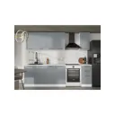 Кухонный гарнитур Невада Mebiplex Ут-00156830 200x217.8x60 см ЛДСП цвет светло-серый.