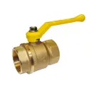 Кран шаровой прямой Галлоп 220 Стандарт DN40 PN16 1 1/2" ВР латунь ручка рычаг 0116036_НСК