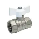 Кран шаровой прямой Галлоп 230 Стандарт DN15 PN40 1/2" ВР латунь ручка бабочка 0113164-2_НСК