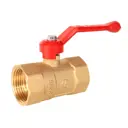 Кран шаровой прямой Галлоп 120 Практик DN25 PN16 1" ВР латунь ручка рычаг 0103272_НСК