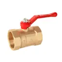 Кран шаровой прямой Галлоп 120 Практик DN40 PN16 1 1/2" ВР латунь ручка рычаг 0103280_НСК