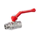 Кран шаровой прямой Галлоп 221 Стандарт DN15 PN40 1/2" ВР-НР латунь ручка рычаг 0107292_НСК