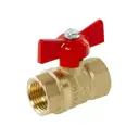 Кран шаровой прямой Галлоп 230 Стандарт DN15 PN40 1/2" ВР латунь ручка бабочка 0107163_НСК