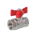 Кран шаровой прямой Галлоп 230 Стандарт DN15 PN40 1/2" ВР латунь ручка бабочка 0107164_НСК