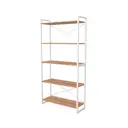 Стеллаж Ridberg Chicago 5 полок 90x180x31 см металл цвет дуб/белый