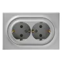 Розетка встраиваемая Onekeyelectro Florence 2172836 с заземлением цвет серый