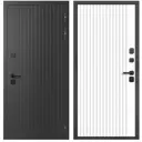 Входная дверь Foreman Ф-15 правый 205x96см цвет графит/белый матовый