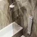 Ширма на ванну MaybahGlass 44 см стеклянная 6 мм цвет профиля бронза/хром матовый
