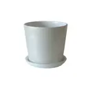 Горшок для цветов Дюны 4 Ø18 h16.5 см v2.4 л керамика белый