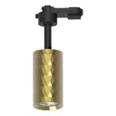 Трековый светильник спот под лампу Feron 48697 15 Вт 20 м² цвет жёлтый/золотой