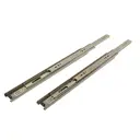 Мебельные направляющие шариковые 350x45 мм металл цвет никель 2 шт.