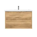 Тумба с раковиной в ванную Ruvann Rinni 70 раковина Como 70 подвесная цвет дуб вотан