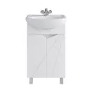 Тумба с раковиной RUVANN VIVAT 60 раковина Уют 60 в ванную напольная цвет белый