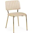 Стул Woodville 45x80x53 см велюр цвет бежевый 1 шт.