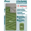 Спальный мешок Jungle Camp Ranger Comfort JR с подголовником левая молния цвет зеленый