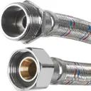 Гибкая подводка для воды Aquabeam 3/4 80 см наружная-внутренняя резьба