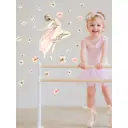 Наклейка интерьерная Lisadecor S0397 Балерина, цветы и бабочки