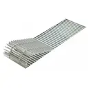 Декоративная решетка для внутрипольного конвектора Techno 350-1700 рулонная нержавеющая сталь