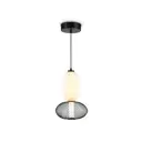 Светильник светодиодный подвесной LH11007 BK/FR черный/белый матовый 15W 3000K D220x350