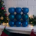 Набор елочных шаров KREAFORTA ø6 см синий 18 шт.