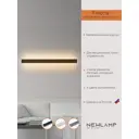 Настенный светильник светодиодный M-101304 Newlamp Freccia с пультом управления регулируемый белый свет цвет бронза