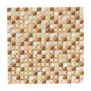 Мозаика стеклянная Керамоград Gs011_10 30x30 см цвет бежевый
