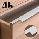 Мебельная ручка-профиль Cappio L=200 мм матовый хром 128 мм 4 шт