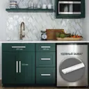 Мебельная ручка-профиль м/о 224 мм белый комплект 4 шт