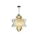 Подвесная люстра с хрусталем LH41017/12 BS/CL латунь/прозрачный E14x12 max 40W D560x660
