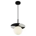 Светильник подвесной Arte milano Loft-ty388 L198-d260.h310.e27-1.white.black 1 лампа 2 м² цвет белый/черный