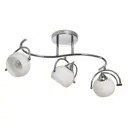 Спот поворотный Экономсвет 006/3cr mk 3 лампы E27 7 м² цвет серый/серебристый