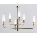 Люстра потолочная Ambrella Light Ceramo Modern 240Вт E14 латунь LH53251