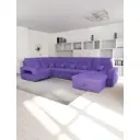 Диван модульный Yorcom Майами-4 350x97x187 см велюр цвет фиолетовый