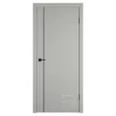 Комплект межкомнатной двери VFD Basic остеклённая 200x90см ПВХ цвет emalex taupe abs black black mould с коробом и наличниками