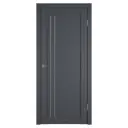 Комплект межкомнатной двери VFD Emalex Е33 остеклённая 200x70см ПВХ цвет onyx (dark cloud) с коробом и наличниками