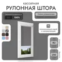 Рулонная штора Унистайл Унистайл кассетная рулонная штора - Блэкаут 82x210 см цвет серый
