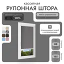 Рулонная штора Унистайл Унистайл кассетная рулонная штора - Блэкаут 88x185 см цвет серый