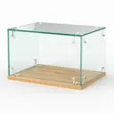 Витрина-купол Сладость №10-П для выпечки 40x25x30 см стекло цвет дуб золотистый