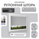 Рулонная штора блэкаут Унистайл LKRBLSVS100125 100x125 см, цвет светло-серый