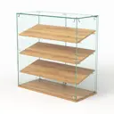 Витрина Сладость №1-П для выпечки 90x90x40 см стекло цвет дуб золотистый