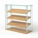 Витрина Сладость №1-О-РЕГ-П 90x90x40 см стекло цвет дуб золотистый