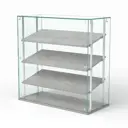 Витрина Сладость №1-О-РЕГ-П 90x90x40 см стекло цвет метрополитан грей