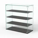 Витрина Сладость №1А-О-П для выпечки 90x90x40 см стекло цвет грейвуд