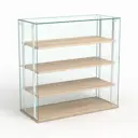 Витрина Сладость №1А-О-РЕГ-П 90x90x40 см стекло цвет дуб сонома