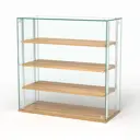 Витрина Сладость №1А-О-РЕГ-П 90x90x40 см стекло цвет дуб золотистый