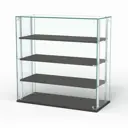 Витрина Сладость №1А-О-РЕГ-П 90x90x40 см стекло цвет грейвуд