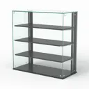 Витрина Сладость №1А-О-НЕО-П для выпечки90x90x40 см стекло цвет черный