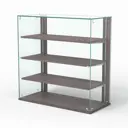 Витрина Сладость №1А-О-НЕО-П для выпечки90x90x40 см стекло цвет ясень анкор темный - u31105