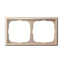 Рамка для розеток и выключателей Systeme electric ArtGallery 2 поста цвет песочный